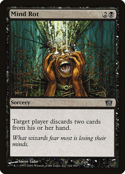Mind Rot Foil Eighth Edition 144 * NM MTG