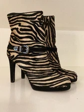 Stuart Weitzman Faux Fur Women’s Size 10 Boot Side Zip. Excellent Condition!