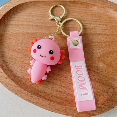 Kawaii Axolotl Tier Schlüsselring Dinosaurier Metall Kinder Geschenk