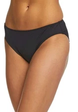 Lauren Ralph Lauren Separates Basic Solid Swimsuit Bikini Bottom 10 Black 