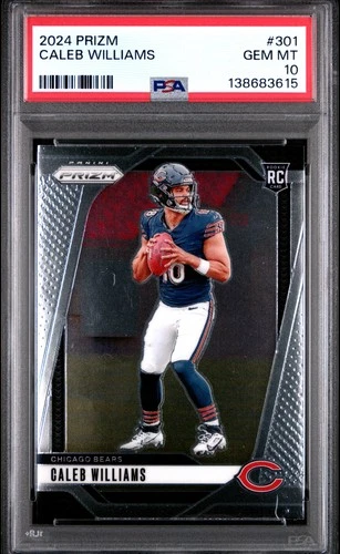2024 PANINI PRIZM #301 CALEB WILLIAMS PSA 10