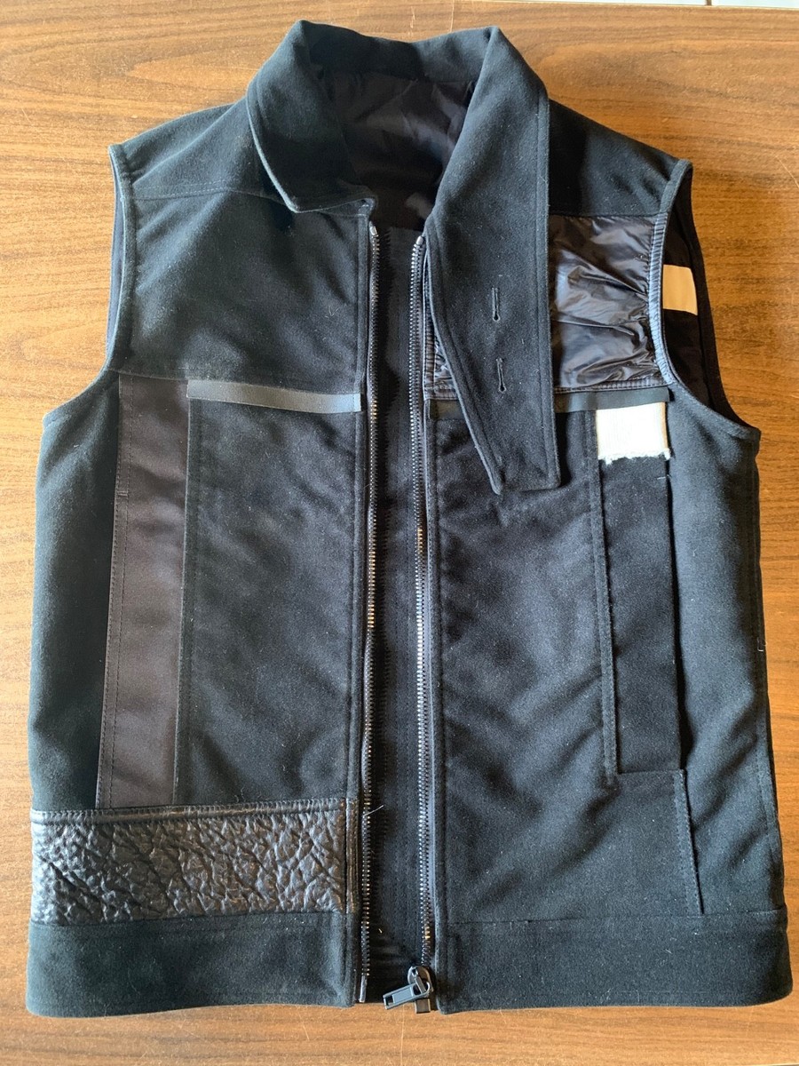 Rick Owens Vest Men's 40 US M. Black. New. RR16F6718-MOCOM4.