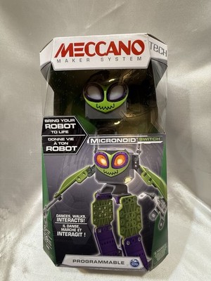 Meccano Maker System Micronoid Switch Programmable Robot Building Set