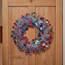 Three Kings X-Bling! Silver Bauble Wreath 45cm