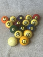 Vintage Brunswick Centennial Billiard Pool Balls Complete Set - No Box FREE SHIP