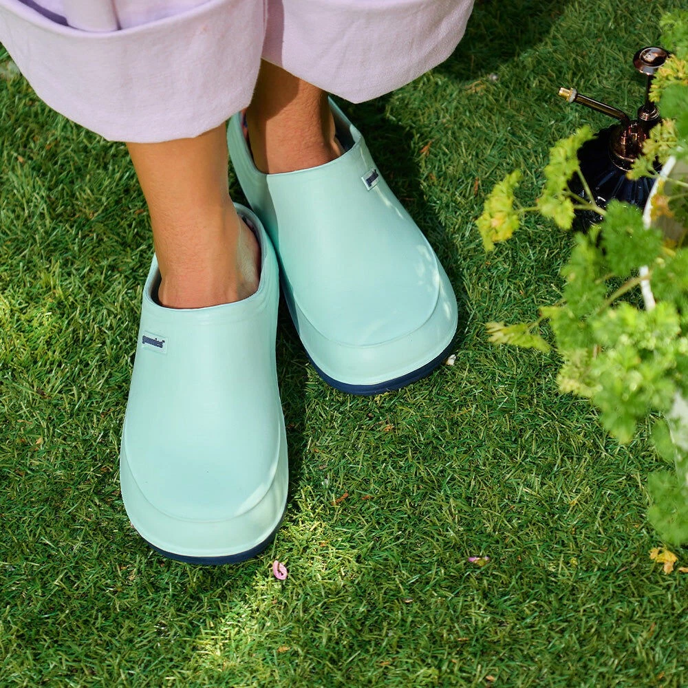Annabel Trends Gummies Memory Foam Clog Slippers Garden Love Sage