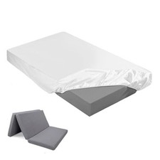 Fitted Sheet Sheet Only Compatible with Milliard Trifold Mattress Folding