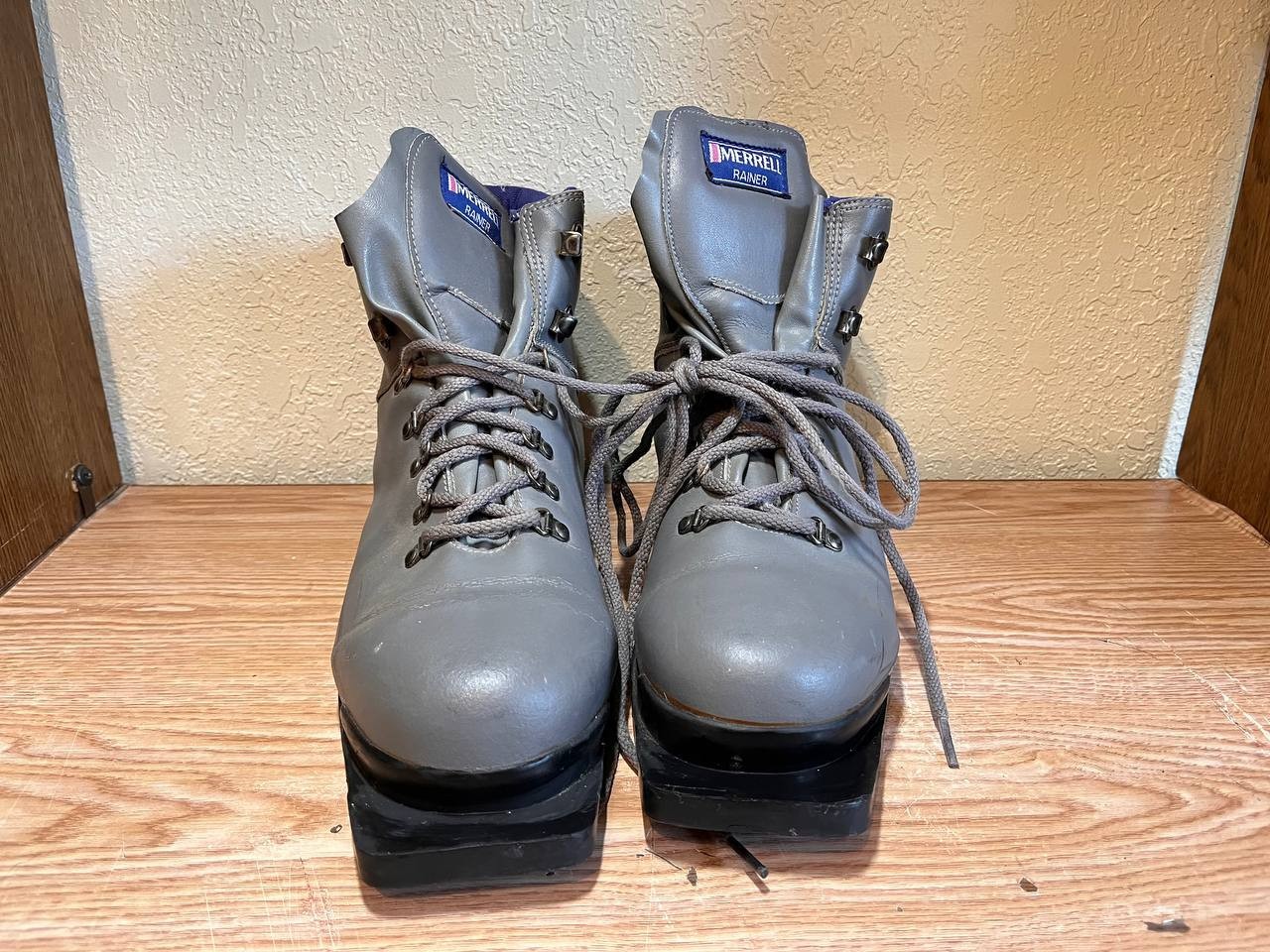 SALOMON Scarponi da sci di fondo Merrell Rainier Thinsulate 3 pin pelle grigia taglia 12