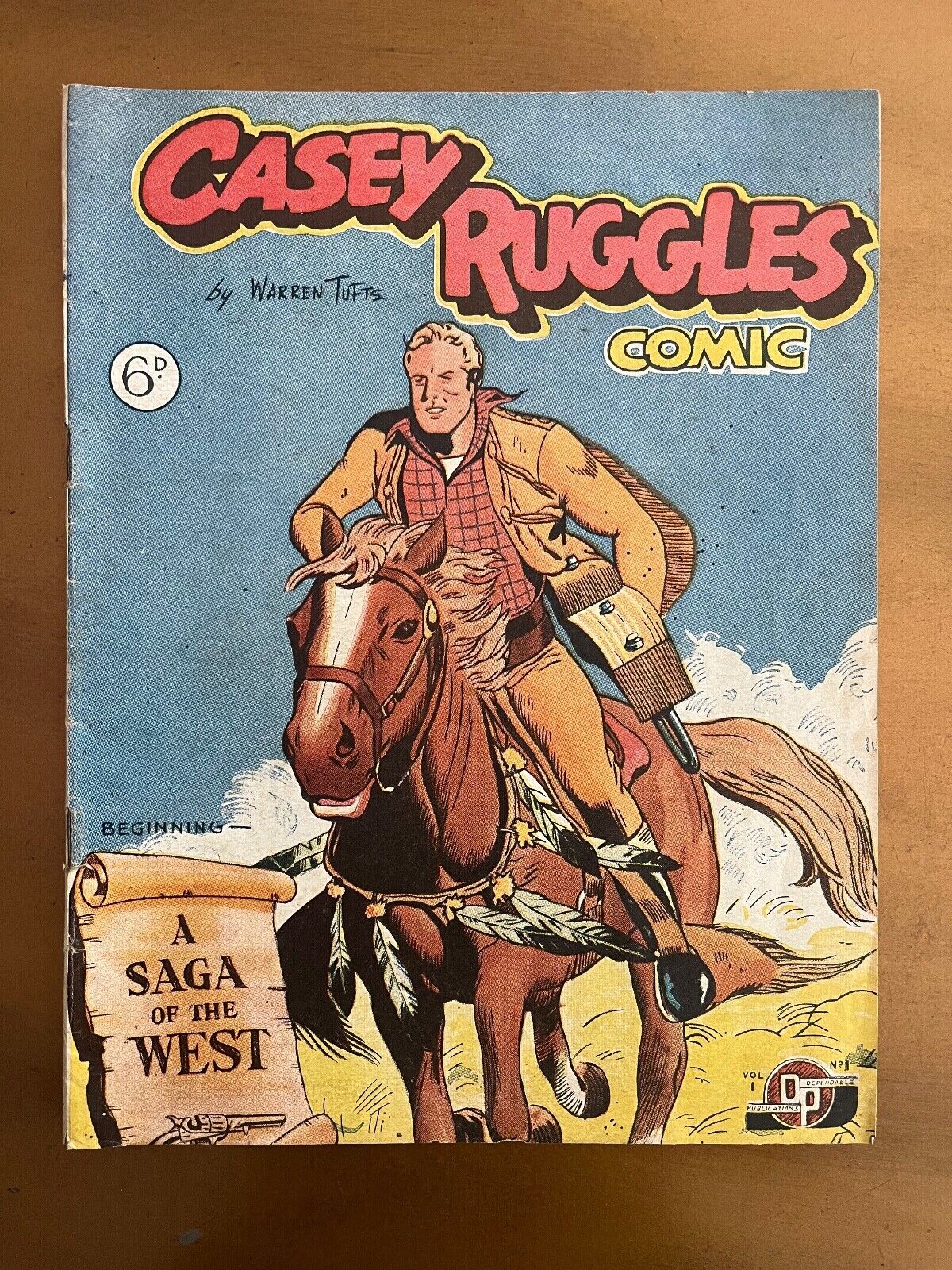Casey Ruggles Vol 1 #1  (L Miller & Son - 1951) Western Golden Age UK - RARE