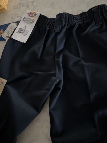 Dickies School Uniforms Flat Front Blue Pants Girls BOYS Sz 4 RG NWT 8 Pairs $32 - Picture 5 of 6