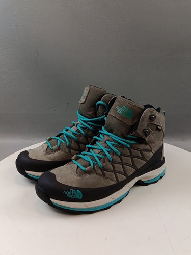 Bottes de randonnée femme The North Face imperméables à l'eau gris turquoise gris goretex - Photo 4/24