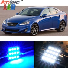 14 x Premium Blue LED Lights Interior Package for 06-14 Lexus IS250 IS350 + Tool