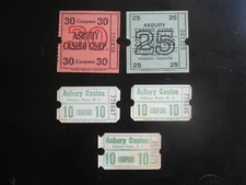 Vintage Asbury Park Casino Arcade Tickets Prize Coupons Skee Ball