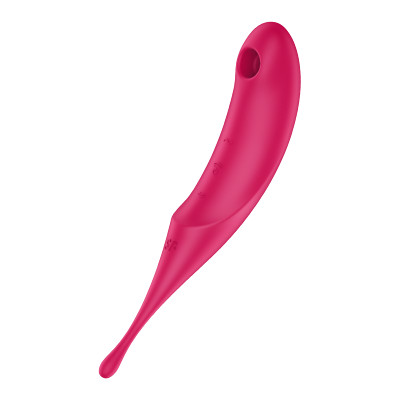 Satisfyer Druckwellen- und Auflegevibrator 'Twirling Pro' (20 cm)