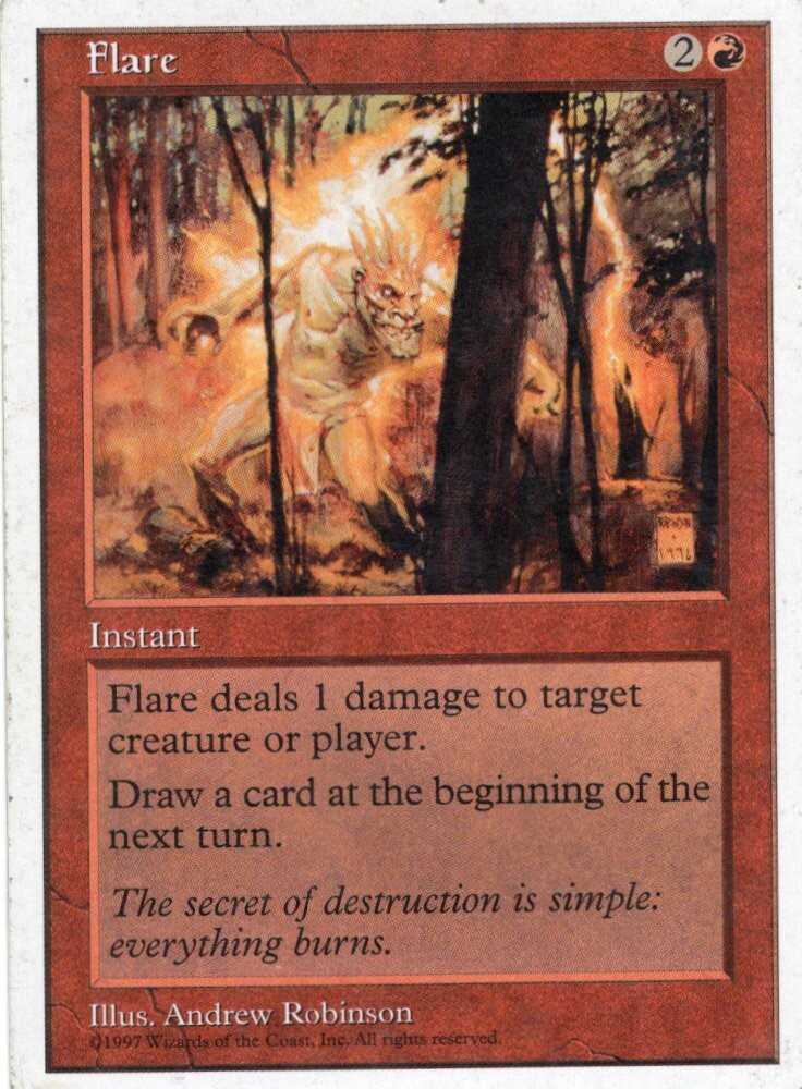 1X FLARE RED 5TH FIFTH EDITION MTG MAGIC HP X1 (yourdeckbuilder)