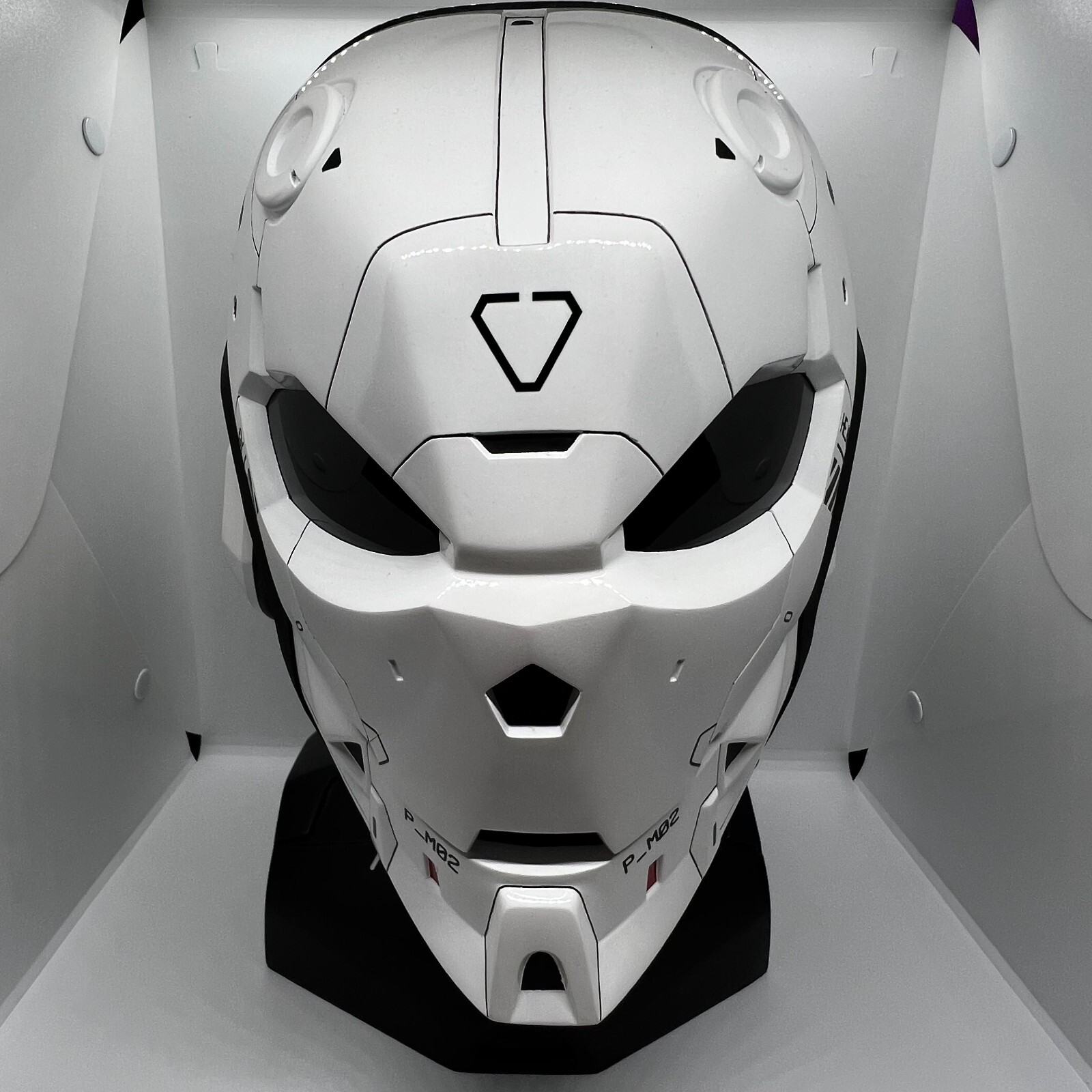 Machine56 Wearable White Helmet Art Mask MKXF2/WF02/FIN Cyberpunk Mech