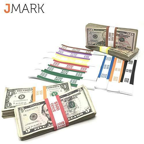 Money Bands Currency Sleeves Straps Made in USA (Pack of 330) Self