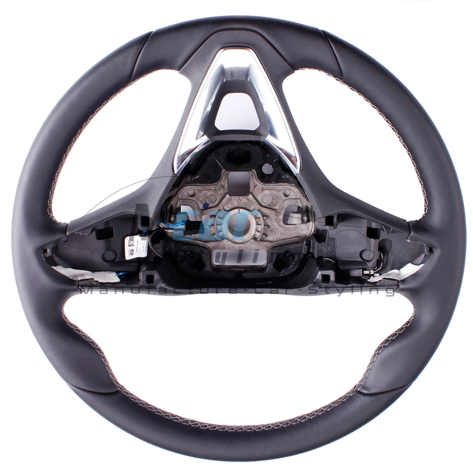 Lenkrad beziehen mit Leder für Opel Corsa E Bj. 2016 mit Lenkradheizung ⭐⭐⭐⭐⭐ - Bild 4 von 4