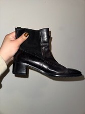 Vintage Ferragamo Black Leather Women's boots size 7