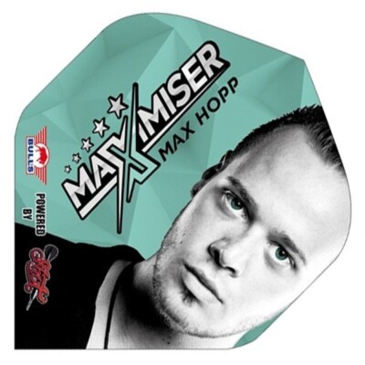 3 Stück Darts Flights Bull's Powerflite Max Maximiser Hopp Full Face, Standard