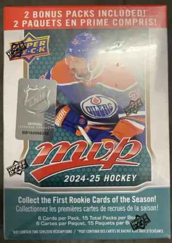 2024-25 Upper Deck MVP Hockey Factory Sealed 1 Blaster Box