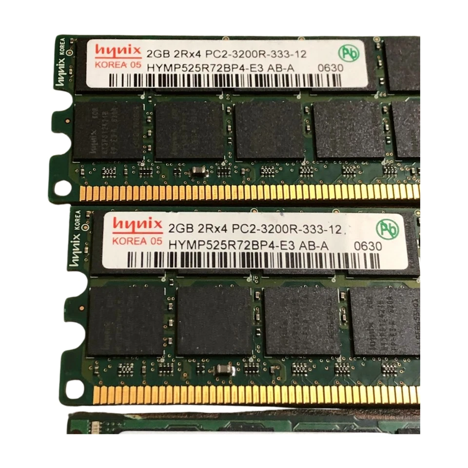 2 Hynix 2gb 2Rx4 PC2-3200R-333-12 & 3SH160011RS-8GP-P Wintec DDR3 - Image 4 of 4