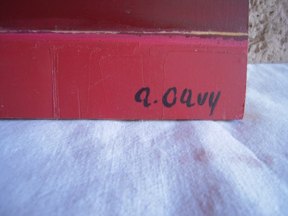 HUILE ABSTRAITE SUR PANNEAU " L'OISEAU " A.DAVY eBay