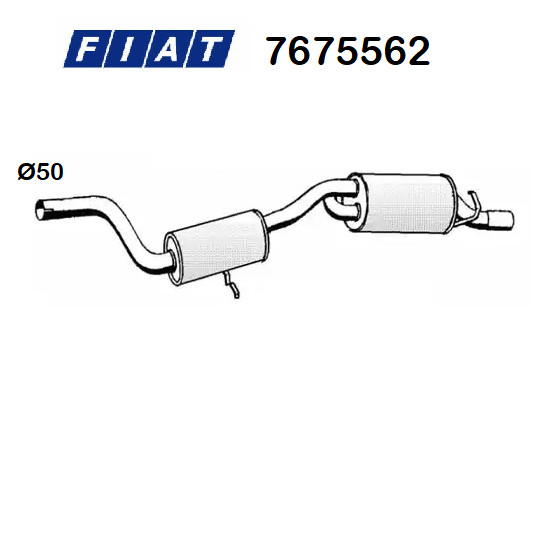 Original Fiat UNO 70 1.4 TD Komplett SchalldäMpfer 7675562-image