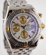 Breitling Chronomat Evolution 44 Ref B13356 Men’s Stainless Steel & 18K Gold MOP 4