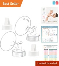 Interchangeable 15mm Breasts Flanges  Duckbill Valves for Spectra Breast Pumps