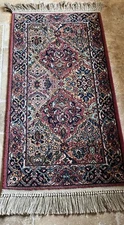 2.2x4.0 Authentic Karastan 717 Multicolor Panel Kirman Wool Area Rug
