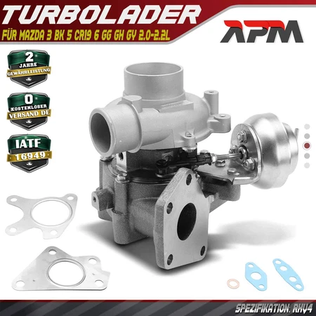 Turbolader MAZDA 3 Stufenheck 2.0 MZR-CD (BK)