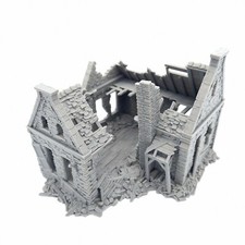 COMPATIBLE WITH Warhammer fantasy terrain scenery Ruined Waller Residence