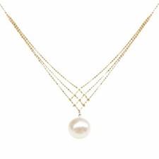 925 Silver Geometric Pearl Multilayer Necklace Clavicle Chain Women Jewelry Gift