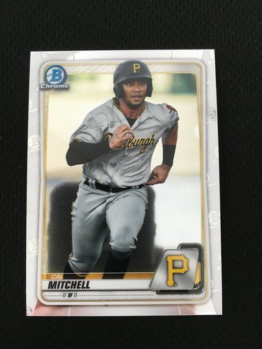 CAL MITCHELL ROOKIE BOWMAN CHROME 2020 PITTSBURGH PIRATES RC BASEBALL 