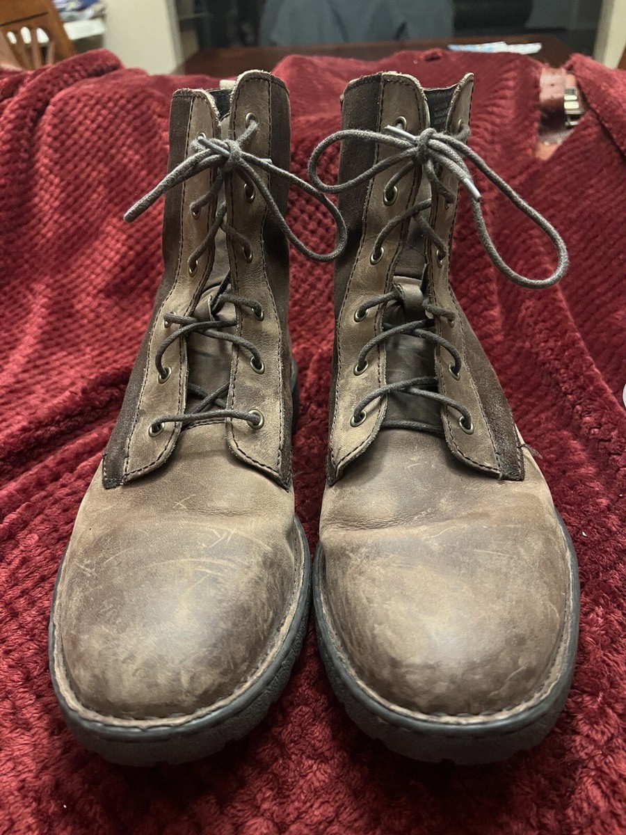 Born Sean Lace-Up Boots, Grey Leather, Men\'s 11 M BORN Men main image 2