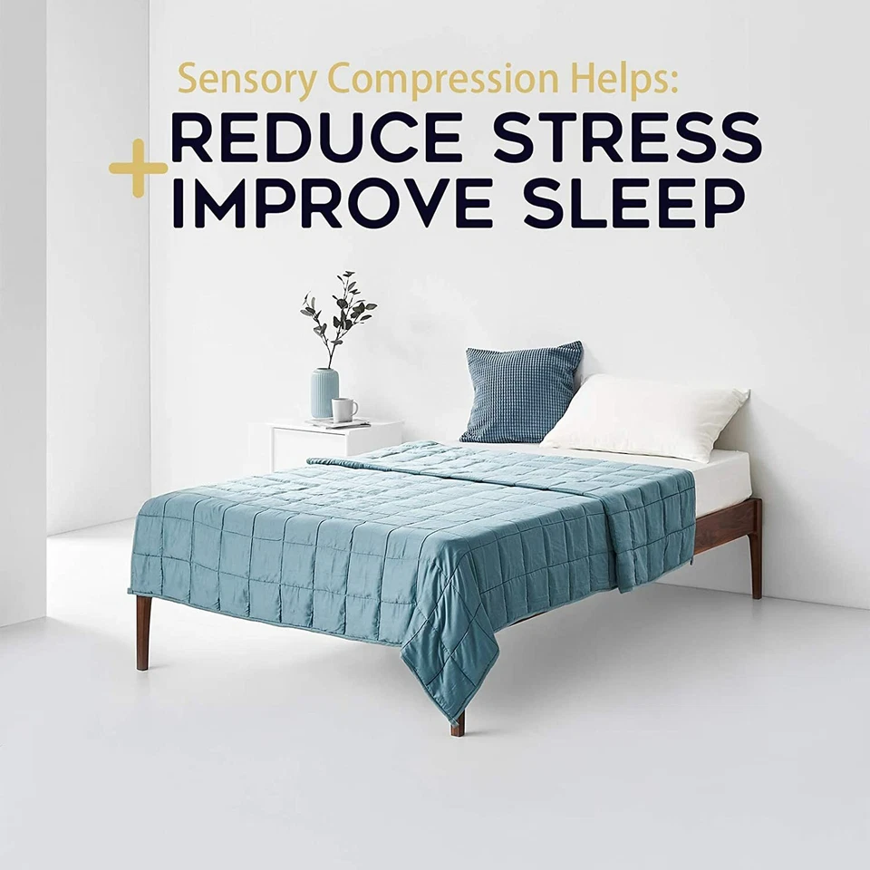 Manta ponderada de enfriamiento YnM, viscosa de bambú 100 % enfriamiento, certificada Oeko-Tex Foto 4 de 4