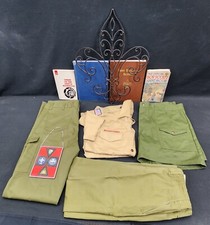 COLLECTION OF BOY SCOUTS OF AMERICA UNIFORM SHIRT KHAKI PANTS SHORTS BOOKS