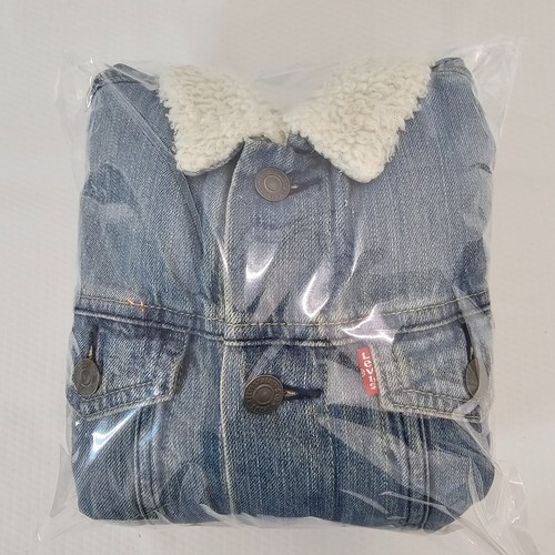 Levi Strauss & Co Sherpa Lined Trucker Jacket 100% Cotton Youth Size S (8-10) - Picture 13 of 13