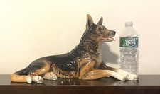 Vintage Goebel W.Germany Porcelain German Shepherd X-Large Dog Figurine 17 X 8.5