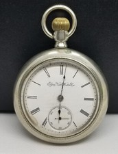 J0035 1898 Elgin Pocket Watch, Grade 73, Size 18s, 7 Jewels, Not Working.