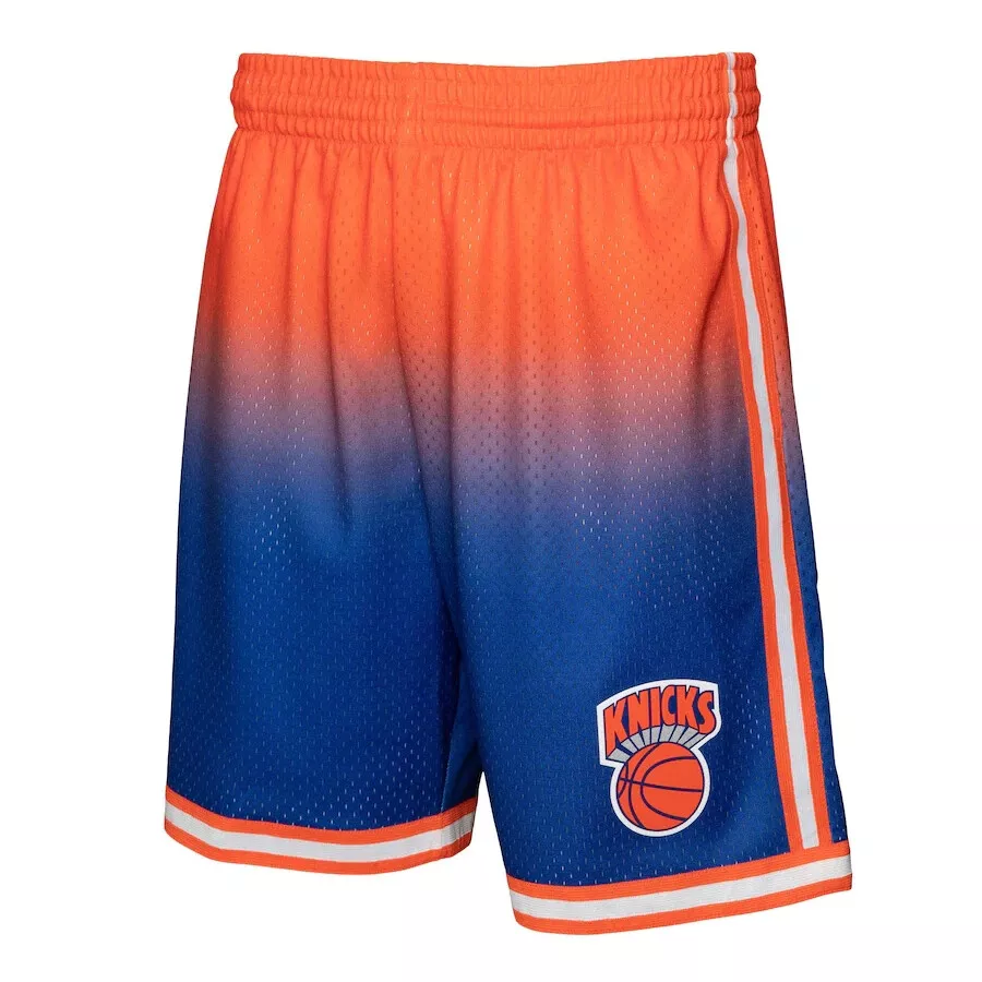 New York Knicks Hyper Hoops Swingman Short By Mitchell & Ness - Blue - Mens