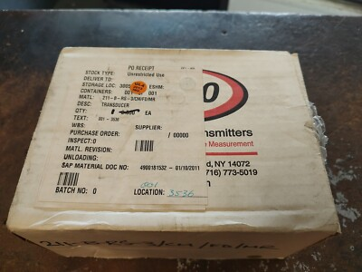 #ad GP:50 0 2500psig Pressure Transducer 211 B RS 3 CM FD MR $329.00