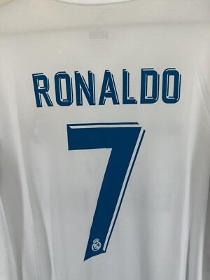 REAL MADRID #7 RONALDO 2017 2018 FINAL KYIV SOCCER FOOTBALL SHIRT