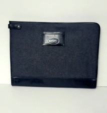 Fossil Wool Lap Top Case with Dividers Charcoal Color