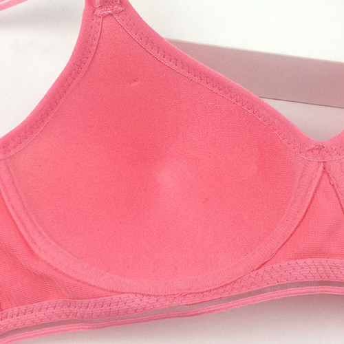 Women Lingerie No Wire Wireless Push-Up Bras Lightly Padded Underwear 30-40AA AB - Picture 5 of 21