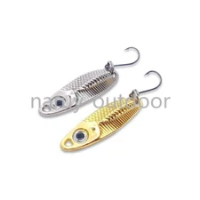 10PCS Micro Metal Jig Spoon Fishing Lures 1.5g/2.5g/3.5g/5g Bass Trout Lure
