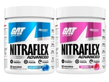 [2 Packs] GAT NitraFlex Pre Workout 30 Servings - Pick Flavor