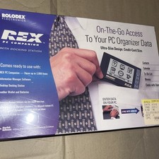1998 Franklin Rolodex REX PC Companion REX-3-DS Electronic Organizer NEW SEALED