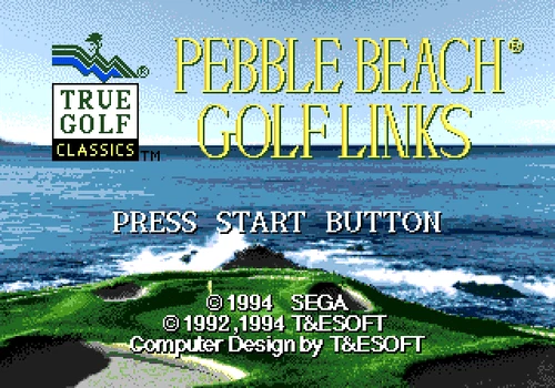 Pebble Beach Golf Links - Sega Genesis Game